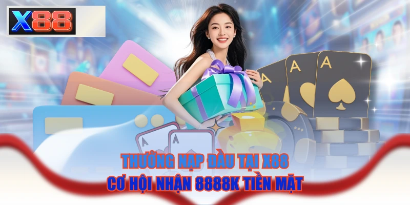 Thưởng Nạp Đầu Tại X88 - Cơ Hội Nhận 8888K Tiền Mặt